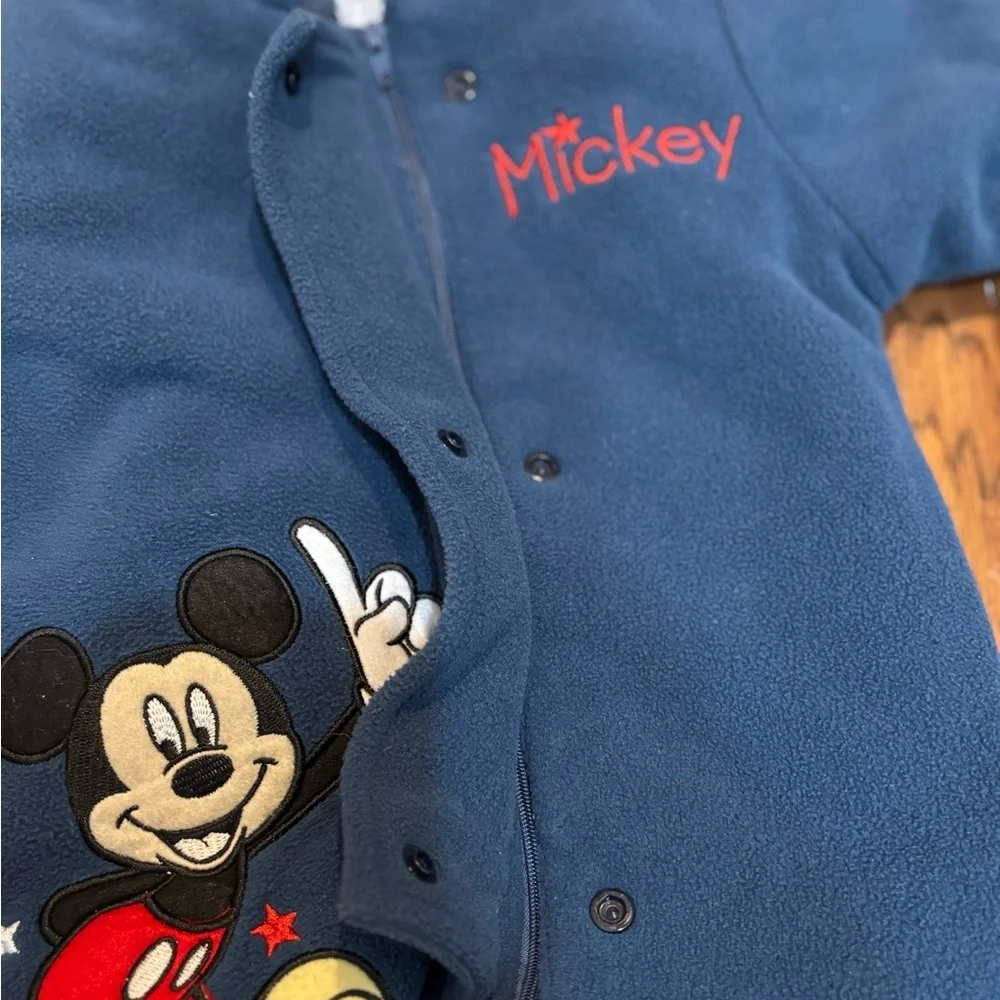 Disney  Mickey Mouse Fleece Snowsuit Bunting 0–3M